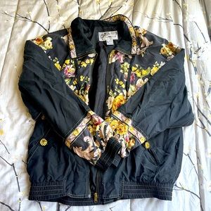 Vintage giacca floral sport jacket
